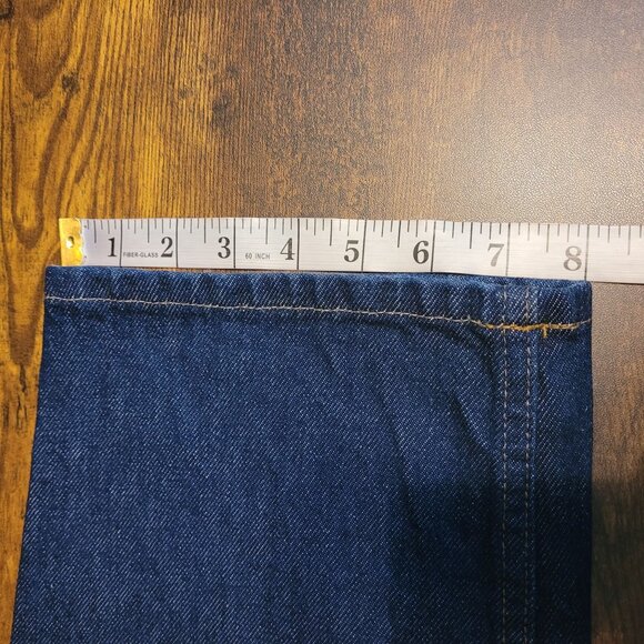 LL Bean Jeans 34x32 Measures 32x32 Relaxed Fit Dbl L Straight Dark Wash NWT - Picture 10 of 10